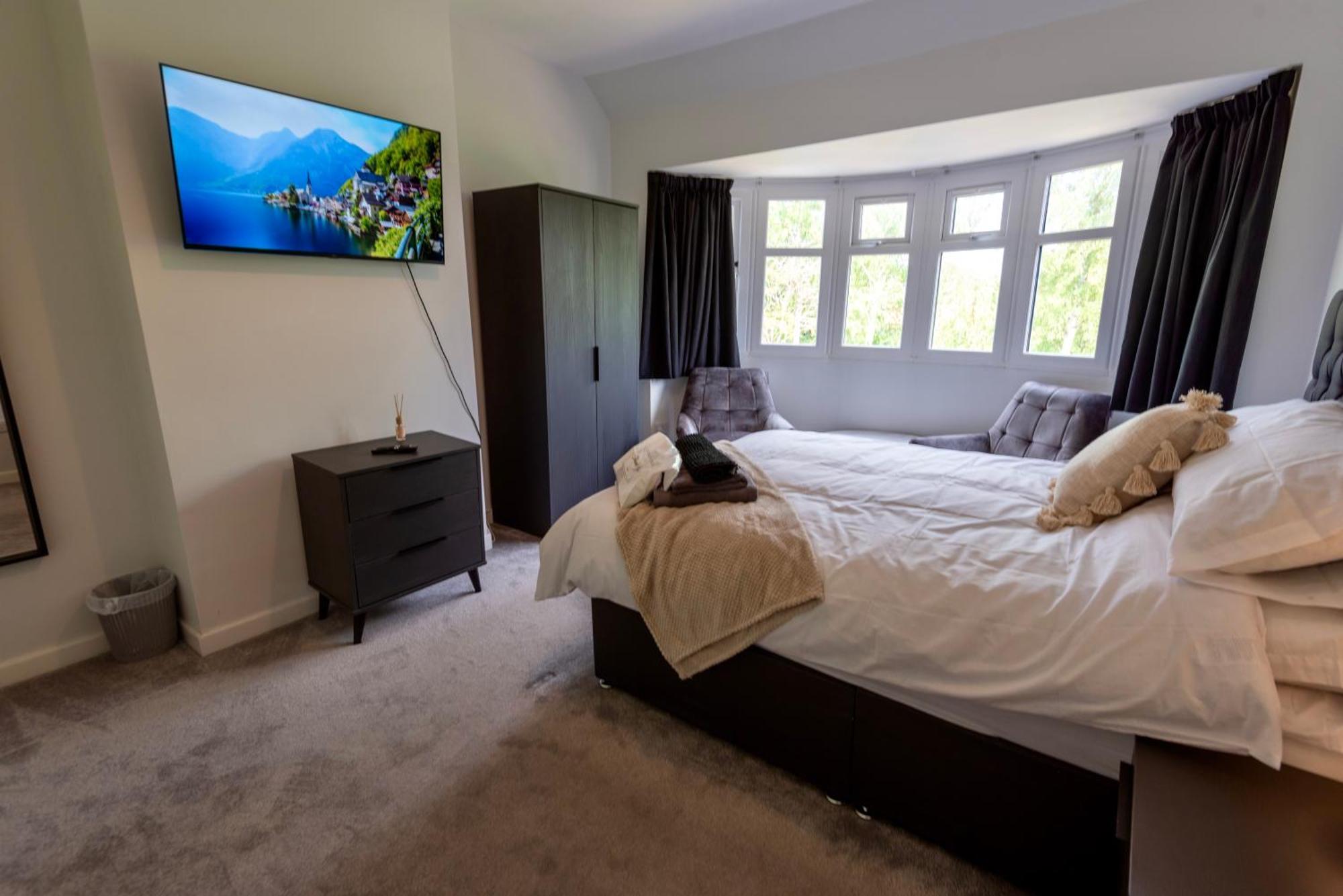 Double Room In Refurbished 5 Bed Home With Wifi And Tv BW Room 4 索利赫尔 外观 照片